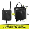thumbnail image 6 of Auto Drive Collapsible Waterproof Auto Trash Bag, Universal Fit, Black, 10 in x 7 in x 12 in, 6 of 8