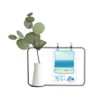 thumbnail image 1 of Ocean Sand Beach Science Nature Picture Transparent Glass Hanging Vases Decoration Bottle, 1 of 2