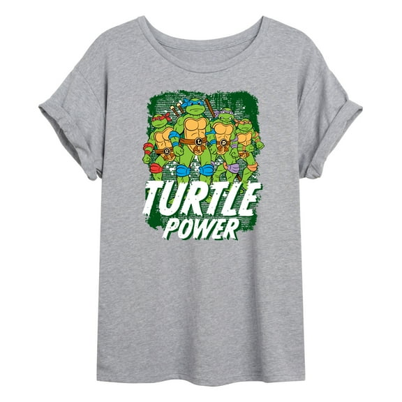 Teenage Mutant Ninja Turtles - Turtle Power - Juniors Ideal Flowy Muscle T-Shirt