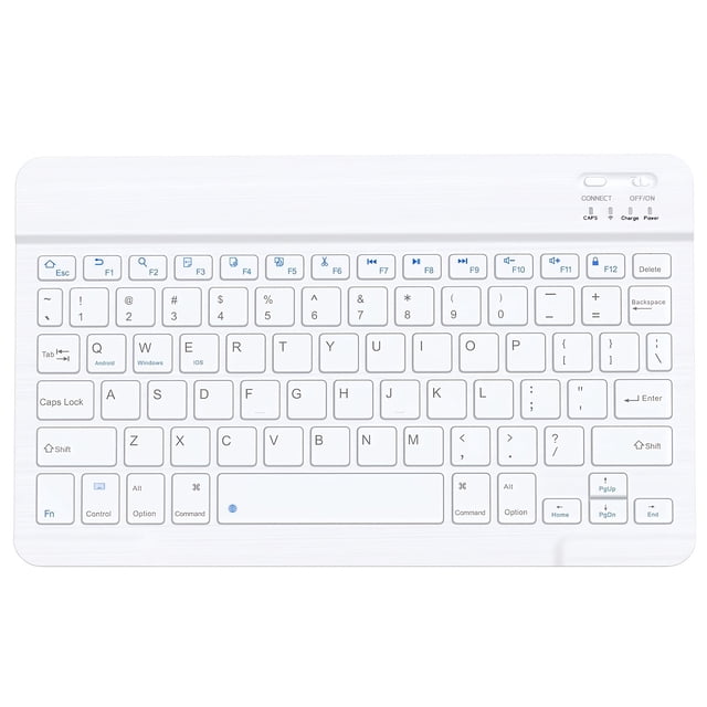Ultrathin 10-Inch Wireless Keyboard | QWERTY US Layout, Portable Rechargeable | for IOS//Windows Tablet, , Computer And Phone Universal