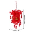 thumbnail image 2 of Frcolor 2Pcs Chinese Festival Lanterns Chinese New Year Decorations Non-woven Lanterns, 2 of 10