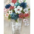 thumbnail image 2 of Nan 26x32 Gold Ornate Wood Framed with Double Matting Museum Art Print Titled - Linen Bouquet I, 2 of 4