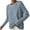 Blue, variant on UAMVSH Womens Sweaters Fall Fashion Striped Round Neck Long Sleeve Casual Pullover Tops Basic Sweater