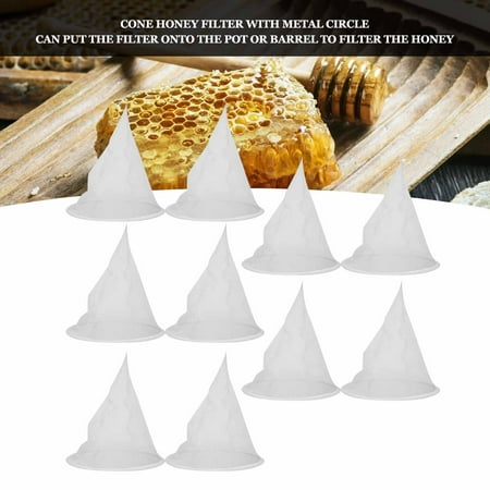 10 Pack Honey Filter Mesh Nylon Strainer For Impurities Red Wine Beekeeping Supplies