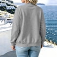 thumbnail image 2 of Jewelreauty Women's Bomber Jackets No Hood Loose Fit Casual Trendy Zip Up Baseball Outerwear Light Fall Coat (S, Gray), 2 of 7