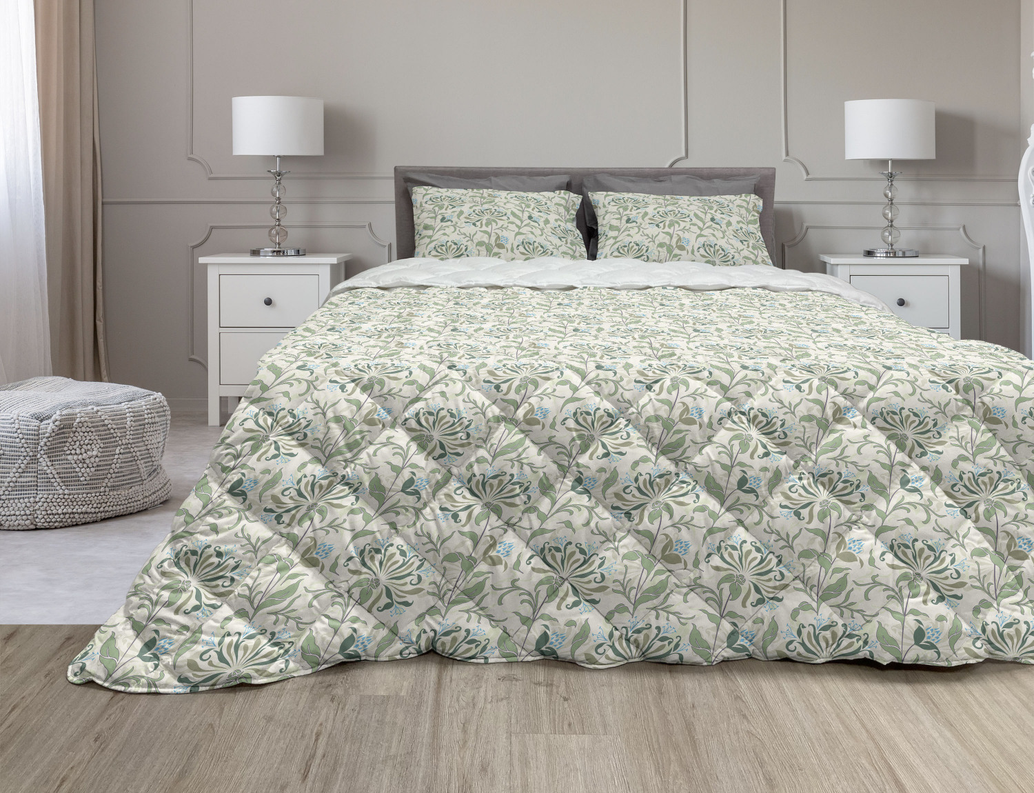 Green Comforter \u0026 Sham Bedding Set 