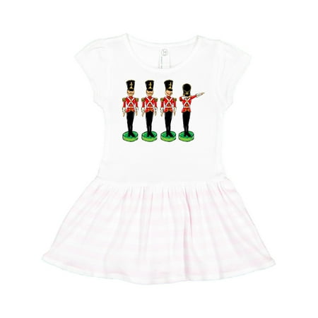

Inktastic Christmas Dabbing Tin Soldier Gift Toddler Girl Dress