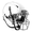WHITE, variant on Schutt Youth Vengeance A11 2.0 Football Helmet with Attached Facemask, Size Youth Medium, White