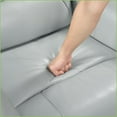 thumbnail image 4 of Recliners with Swivel & Glider Motion, Aqua Top Grain Leather Solid Wood Living Room Chair | 300lbs Capacity, 4 of 7