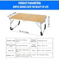thumbnail image 2 of Portable Folding Table - Small Outdoor Folding Table, Suitable for Travel, Camping, Beach, Barbecue, Picnic, Party, Patio, 2 of 13