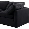 thumbnail image 5 of Meridian Furniture Indulge 70" Contemporary Velvet Modular Sofa in Black, 5 of 9