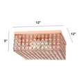 thumbnail image 3 of Lalia Home LHM-2004-RG Glam 2 Light 12 in. Square Flush Mount, Rose Gold, 3 of 4