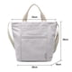 thumbnail image 2 of Bolso grande de lona para el hombro Bolso casual de mujer Bolso de trabajo Bolso de compras Bolso de viaje Bolso bandolera Amarillo + caqui + gris claro, 2 of 5