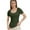 Olive green, variant on Womens Summer Short Sleeve Tops Square Neck Ribbed Slim Fitted Shirts Casual Tee Tshirt