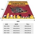 thumbnail image 6 of Custom Tampa Bay Blanket Personalized Throw Blankets Name and Number for Men Women Boy Football Style Decor Gifts, 6 of 6