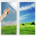 thumbnail image 1 of One-Way Window Mirror Film Anti UV Heat Resistant Anti-Gaze Temperature Control Privacy Reflective Adhesive Film for Window Home Office Store (40 * 400cm), 1 of 5