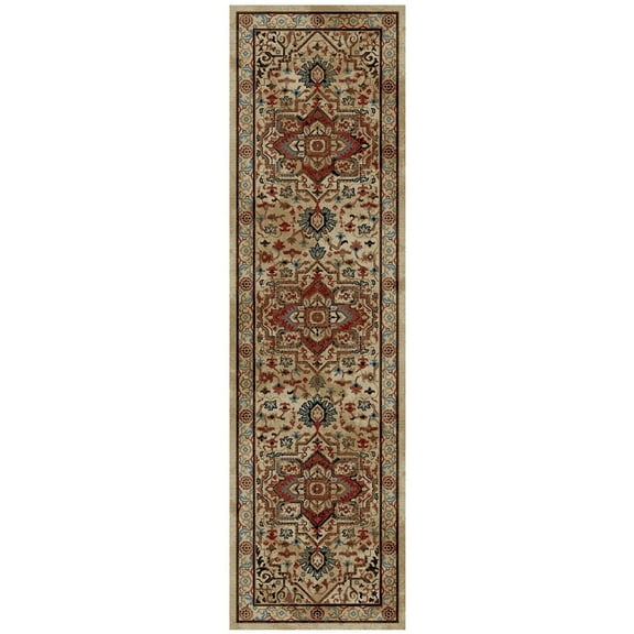 Mayberry Rug HT7771 2X8 2 ft. 3 in. x 7 ft. 7 in. Home Town Charisma Area Rug, Multi Color