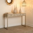 thumbnail image 2 of Alden Décor Brayden Faux Shagreen Console, Cream, 2 of 5