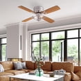 thumbnail image 4 of Westinghouse Hadley 42 in. Brushed Nickel Brown LED Indoor Ceiling Fan, 4 of 7