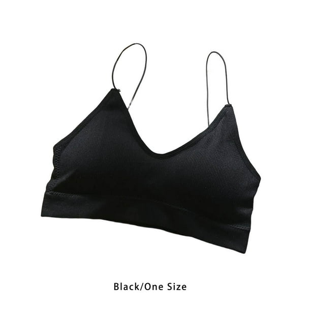 Langgg Sport Bra Girl Lingerie Women Underwear for Student Softness  Flexibility Seamless Bras Skin-friendly Lady Accessories Black