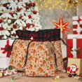 thumbnail image 6 of Kdxio Squirrel And Mushroom Christmas Drawstring Bags Xmas Buffalo Plaid Candy Bags Linen Treat Bags Christmas Gift Bags for Presents-Black, 6 of 8