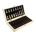 thumbnail image 4 of Juego de ajedrez magnético plegable de madera, juego de mesa portátil, juego familiar, juguetes 39cm, 4 of 9
