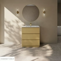 Liberte 30" Freestanding Bathroom Vanity Cabinet without Top in Natural Oak