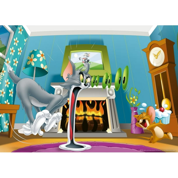 Puzzle Ravensburger Tom & Jerry de 60 piezas con suelo gigante
