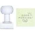 thumbnail image 2 of Word Soap Stamp Good Morning Acrylic Stamp with Handle Soap Embossing Stamp Soap Chapter Imprint Stamp for Handmade Soap Cookie Clay Pottery Stamp Biscuits Gummier Making Projects, 2 of 9
