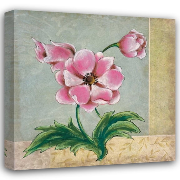 Susan Osborne 20x20 Gallery Wrapped Canvas Wall Art Titled - Spring Floral I