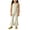 .Beige, variant on Agkizg Big Girls Clothing Set Striped 2 Piece Outfit Sleeveless Camisole Flare Pants Set