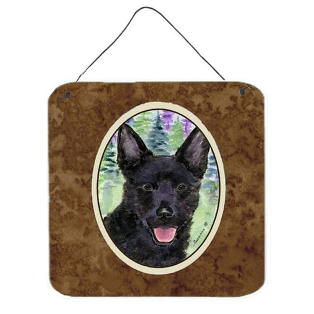 Australian Kelpie Aluminium Metal Wall Or Door Hanging Prints - 6 x 6 In.