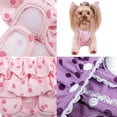 thumbnail image 7 of Washable Female Diapers with Suspender Comfort Reusable Doggy Diapers Reusable Puppy Sanitary Panties Dog Underwear Diaper for Small Girl Dogs in Period Heat, 7 of 7