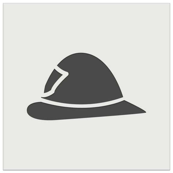 Fire Helmet Fireman Firefighter Profile DIY Cookie Wall Craft Stencil - 4.5 Inch