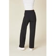 thumbnail image 5 of Soft Straight Leg Pants With Bungee Tie - Black, 5 of 6