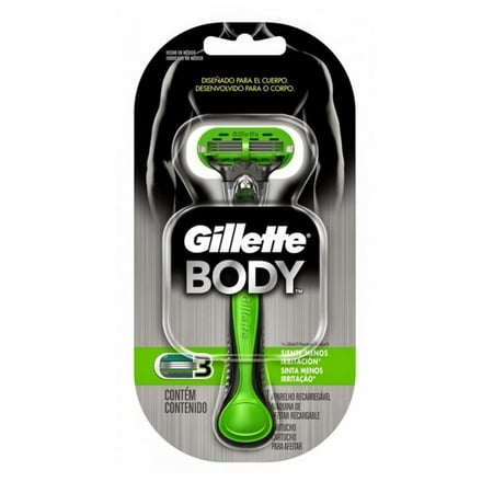 Gillette Body Razor + 1 Refill Blade Cartridge (Best Men's Body Razor)