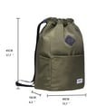 thumbnail image 2 of KAUKKO Cordón Deportes Mochila Gimnasio Yoga Bolsa Hombro Mochila para Hombres y Mujeres KAUKKO  K1031-2-Armygreen, 2 of 5