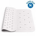 thumbnail image 1 of Tapete de ducha antideslizante con 145 ventosas - 55 x 55 cm (21,7 x 21,7 pulgadas) - Resistente al moho - Tapete de baño de goma antideslizante para ducha o bañera interior con orificios de drenaje, 1 of 6
