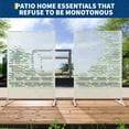 thumbnail image 2 of Metal Privacy Screen – 71"x46" Outdoor Freestanding – Decorative Fence Panel – Rustproof & Weather Resistant – Breathable Room Divider with Stand – Patio, Deck, Balcony, Lawn & Garden, 2 of 7