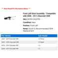 thumbnail image 2 of Front Left Strut Assembly - Compatible with 2006 - 2011 Chevy HHR 2007 2008 2009 2010, 2 of 2