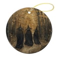 thumbnail image 3 of Christmas Ornaments Vintage Halloween Christmas Tree Hangings Ornament for Christmas Tree Decor Vintage Three Witches in The Forest Witchy Christmas Tree Ornaments, 3 of 5