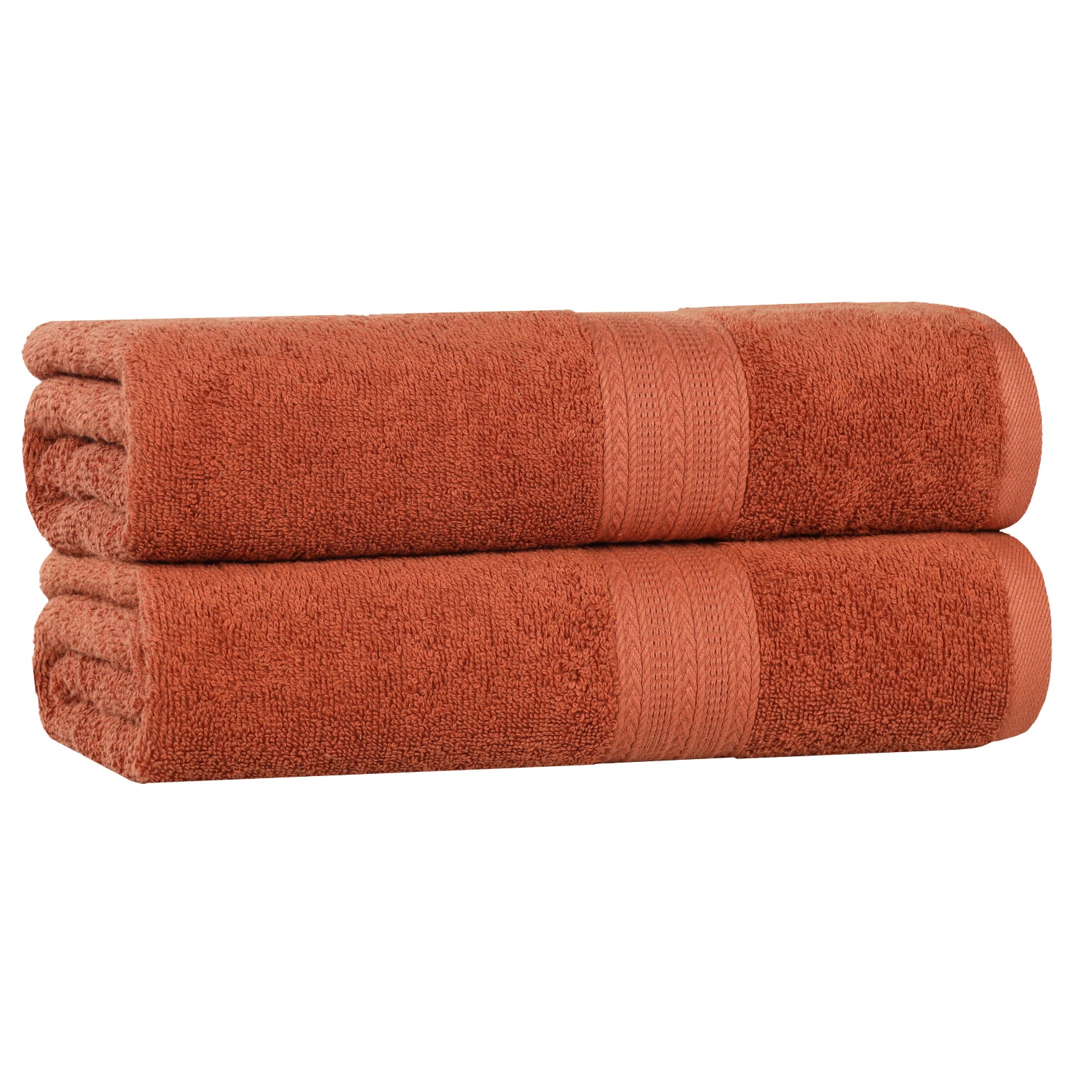 Superior Eco-Friendly Cotton 2-Piece, Copper, Bath Sheet Set