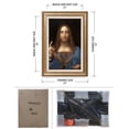 thumbnail image 6 of DECORARTS - Portrait Of Christ in Salvator Mundi by Leonardo Da Vinci. World Famous Painting Reproduction. Giclee Prints in Classic Golden Frame Ready to Hang, Total Framed size: W 30" x H 42", 6 of 7