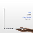 thumbnail image 3 of 15.6" 1080p Laptop, Intel Pentium Gold 6500Y up to 3.4GHz 16GB RAM 256GB SSD, Slim Portable for Everyday Use, Home, School, Office Work, Video Calls, WiFi 5 Bluetooth 5.0 Silver, 3 of 7
