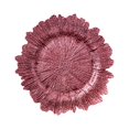 thumbnail image 1 of Irregular Glass Snowflake Plate Western Food Fruit Plate Fancy Plate Steak Plate pink, 1 of 9