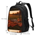 thumbnail image 2 of Travel Shoulder Computer Backpack 18 X 13.4 X 8.3in With Usb Cable And Music Jack Multi-Space Pocket Autumn Picnic, 2 of 7