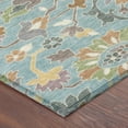 thumbnail image 3 of Addison Rugs Chantille Indoor/Outdoor Transitional Floral Teal Machine Washable Rectangle Rug, 5' x 7'6", 3 of 8