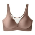 thumbnail image 3 of Sentmoon Womens Sports Bras Oversize Comfortable Sleep Bralettes Anti-Sagging Adjustable Strap Breathable Solid Color T Shirt Bra Soft and Comfortable for Daily Commute Coffee XL, 3 of 8