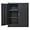 Black, variant on Metal Storage Cabinet, 36.2" H Locking Storage Cabinet with Shelves and Doors, Metal Cabinets for Home Office, Garage, Utility Room and Basement (Black)
