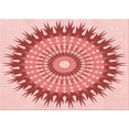 thumbnail image 1 of Ahgly Company Machine Washable Indoor Rectangle Transitional Deep Rose Pink Area Rugs, 7' x 10', 1 of 7